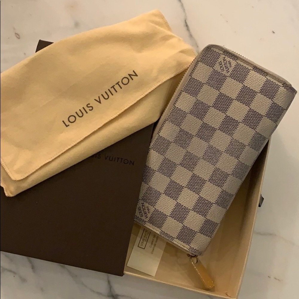 Louis Vuitton Damier Azur Zipper Wallet